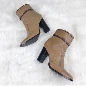 Carlos Santana | Leather Western Ankle Booties